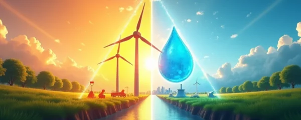 Solaire, éolien et hydraulique
